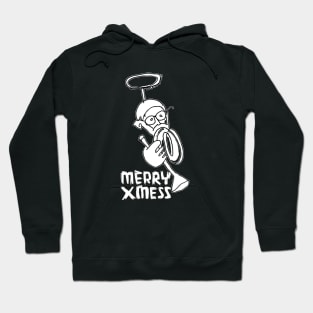 Merry alternative X-mess Greetings, sarcastic Xmas pun. Hoodie